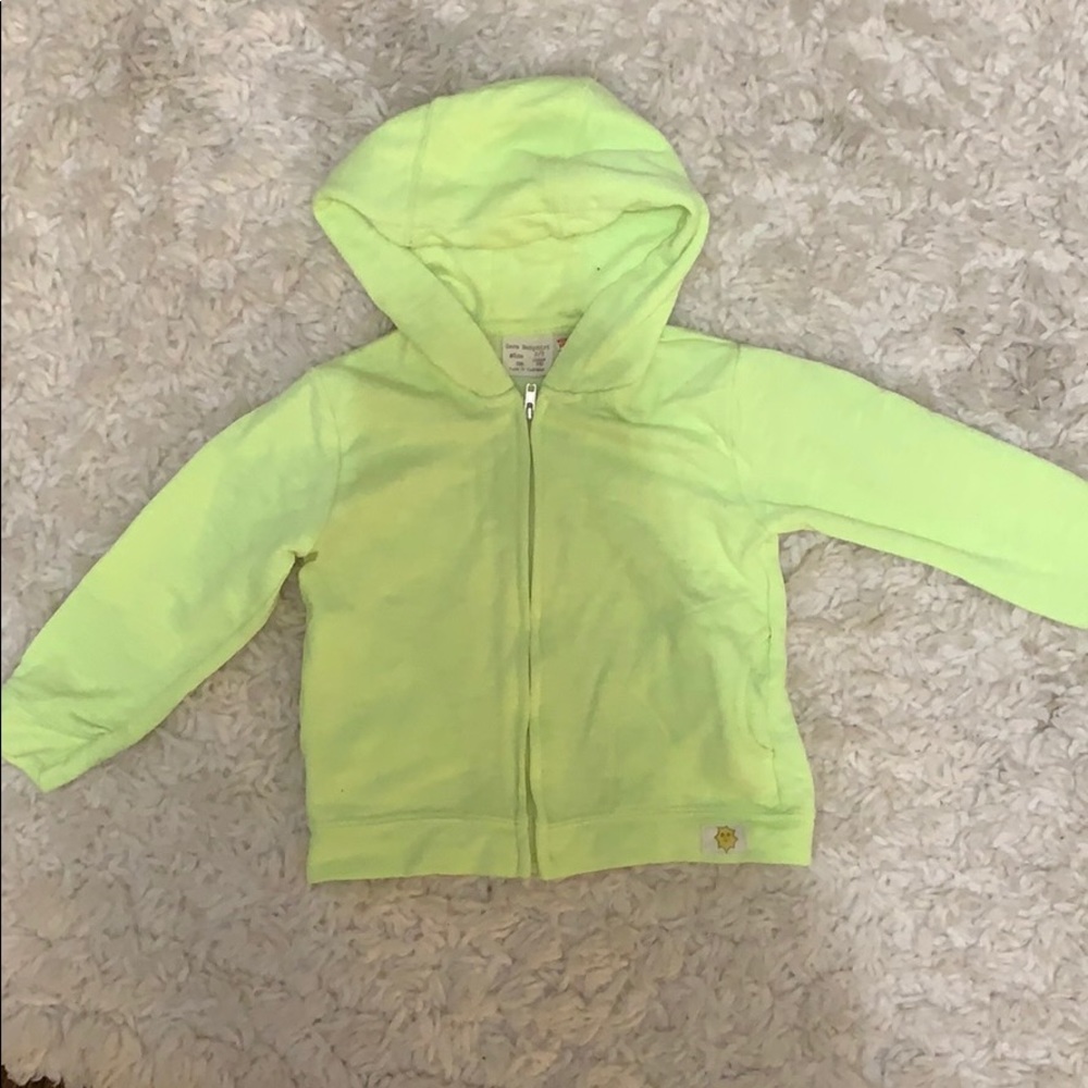 Hooded zip from sweatshirt